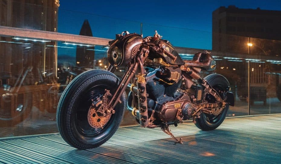 Esta Harley-Davidson es un monstruo único en el mundo y está construida como pleno tributo al Rock ‘n’ Roll