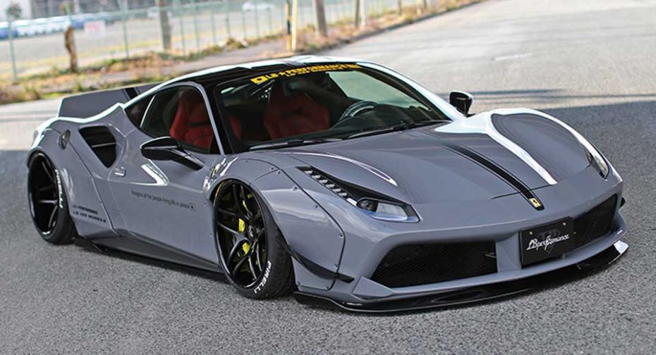 Liberty Walk deslumbra en el Salón de Tokio 2017 con un Ferrari 488 GTB muy en su línea…