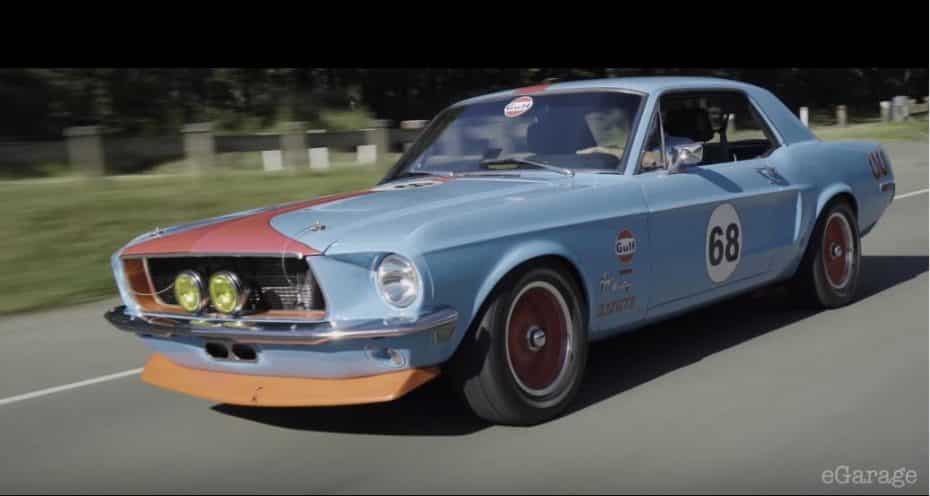 ¡Idea brillante!: Este Ford Mustang del ’68 esconde en su interior el motor de un Toyota Supra