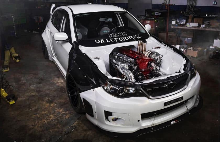 Este Subaru WRX es tan suculento como el motor del Nissan Skyline GT-R que esconde bajo el capó