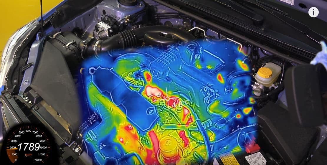 [Vídeo] Así coge temperatura un motor de combustión interna visto a