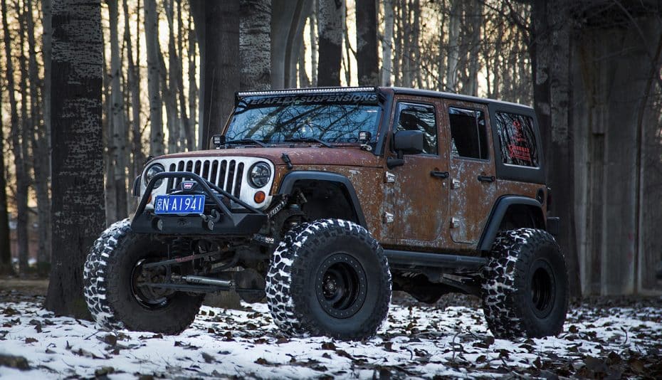 Este Jeep Wrangler Hunting Unlimited de Vilner es monstruoso, y su carrocería ‘oxidada’ única