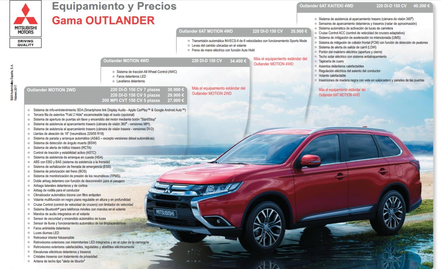 precios outlander