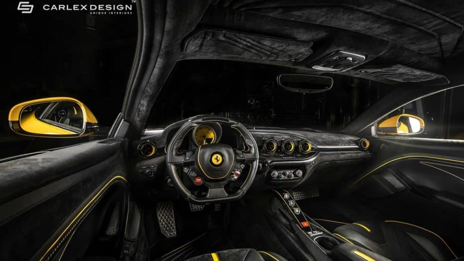 Si hay alguien que pueda darle un aspecto único al interior del Ferrari F12 tdf ese es Carlex Design