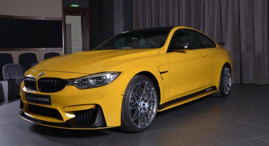 Este BMW M4 Competition Package ‘Speed Yellow’ está a la venta en Abu Dhabi y es de todo menos discreto