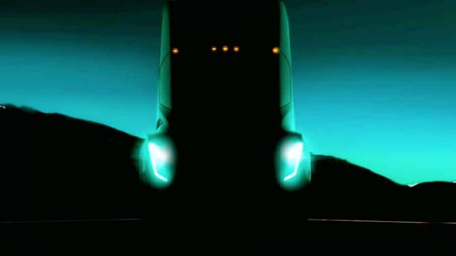 Atento a este ‘teaser’, es la primera imagen oficial del nuevo camión de Tesla