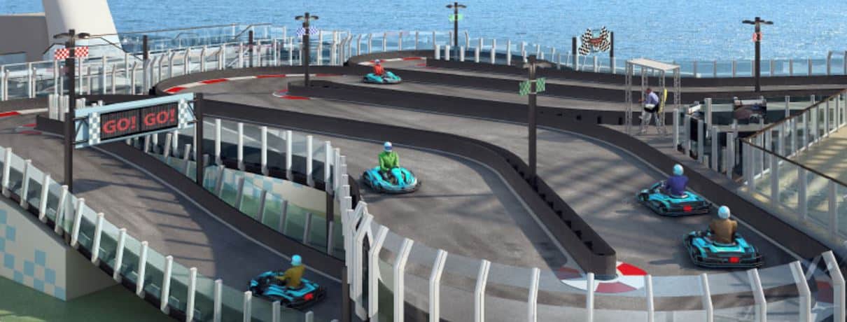 karts eléctricos barco crucero