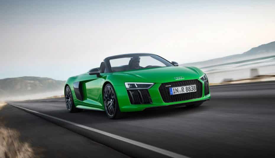 Audi R8 Spyder V10 plus: Una bestia de 610 caballos para regocijarnos a cielo abierto