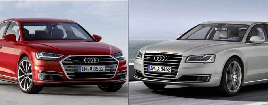 Comparación visual: Juzga tú mismo cuanto ha cambiado el nuevo Audi A8