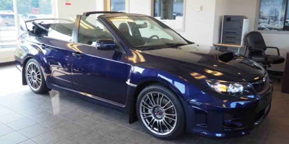 ¿Dirías que un Subaru WRX STI descapotable es el coche perfecto? ¡Este está a la venta!