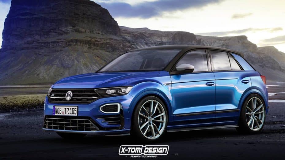 Si el render del Volkswagen T-Roc GTI no te convenció, ¿qué tal este T-Roc R?