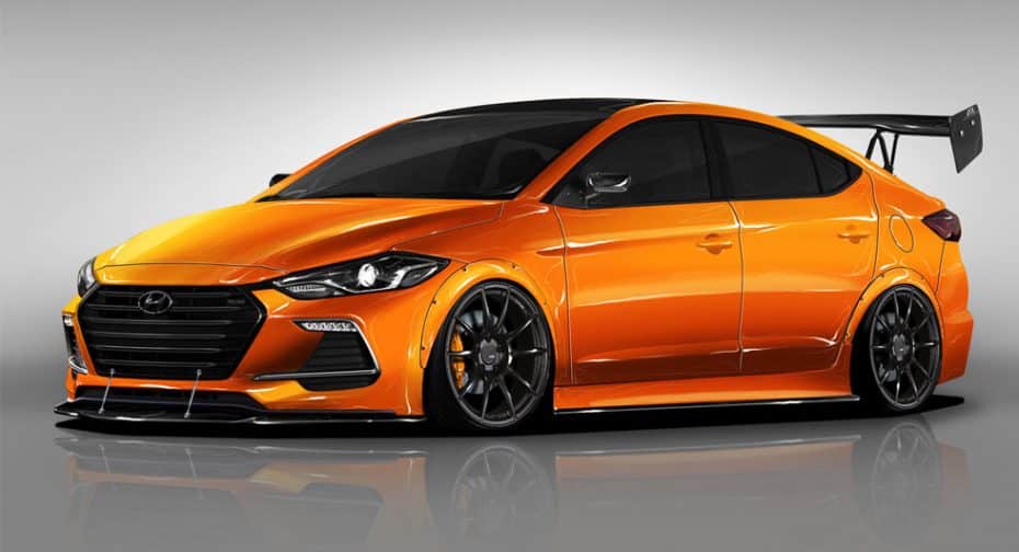 Así es el Hyundai BTR Edition Elantra Sport Concept que verá la luz en el SEMA Show 2017