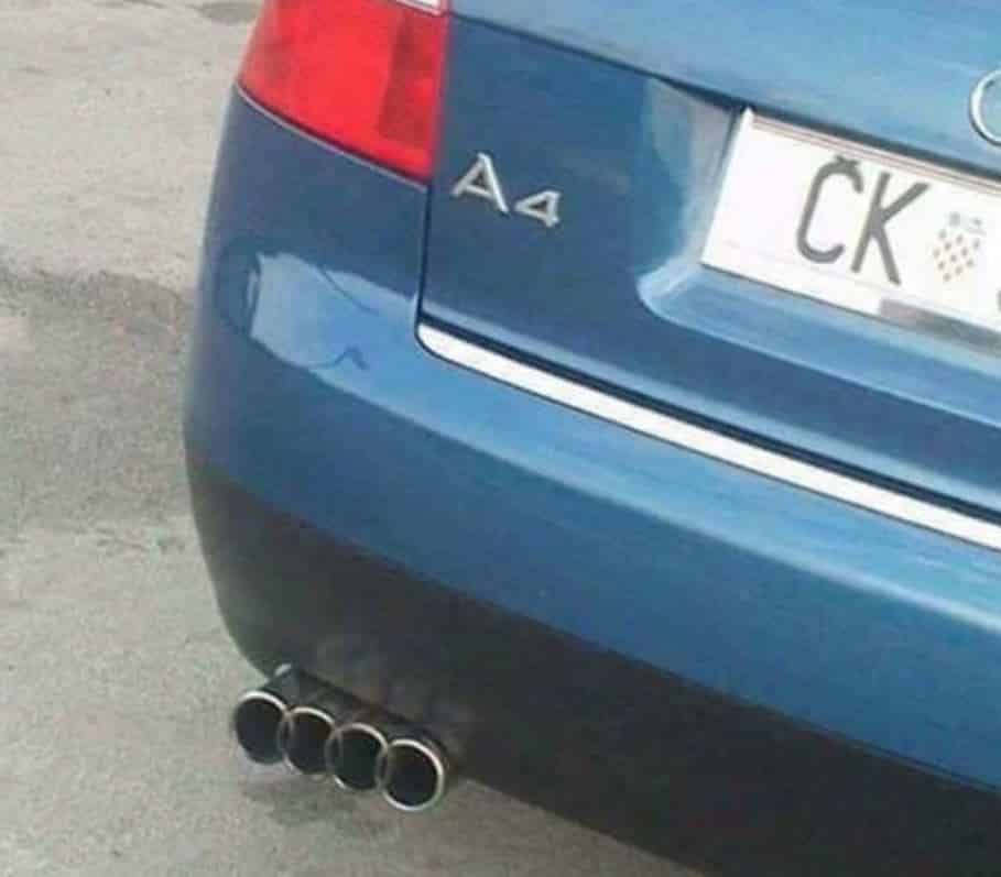 Esto sí que es ser fan de una marca, ¡atento al escape de este Audi!