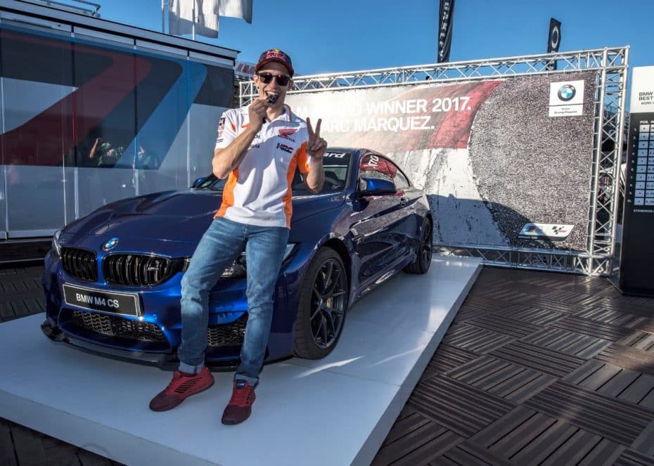 Marc Márquez ya disfruta del BMW M Award 2017: Un exclusivo BMW M4 CS