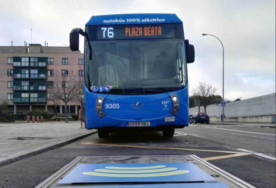 La primera línea 100% eléctrica con carga por inducción de la EMT circulará en unos días por Madrid