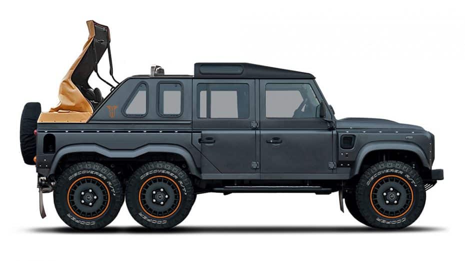 La última locura de Kahn Design: Un Land Rover Defender ‘Flying Huntsman’ 6×6 descapotable