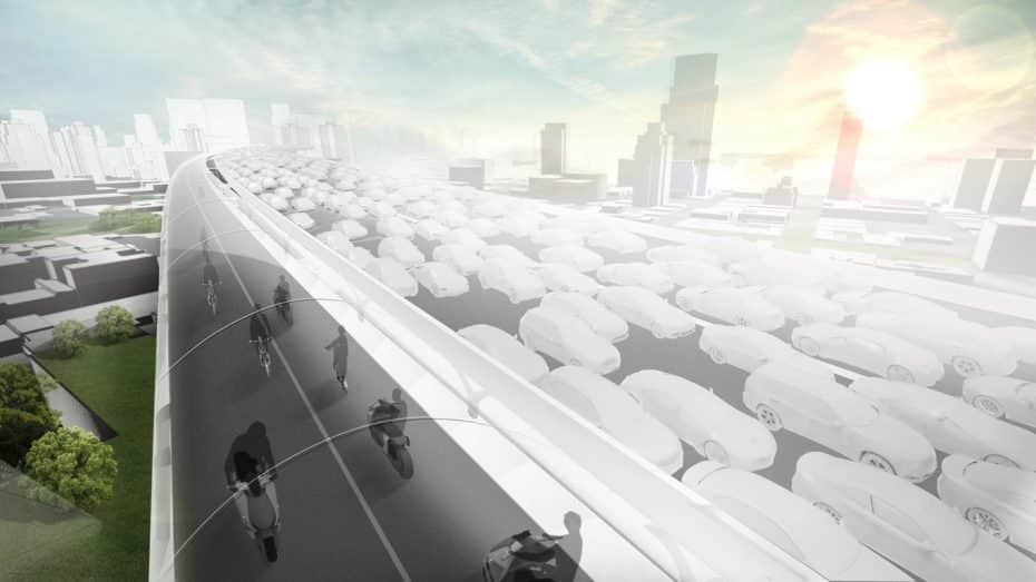 BMW Vision E³ Way: Así podría ser el futuro de las grandes ciudades gracias a estos pasos elevados