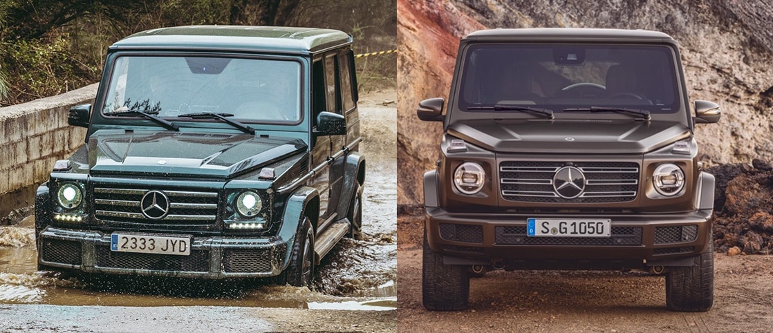 Comparación visual: Juzga tú mismo cuánto ha cambiado el nuevo Mercedes-Benz Clase G