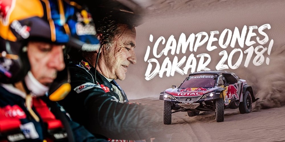 ¡Un grande! Carlos Sainz se hace con su segundo Dakar en el último año de participación de Peugeot