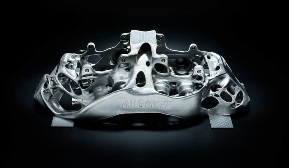 Ojo a la última creación de Bugatti: Los mejores frenos del mundo son de titanio y están impresos en 3D