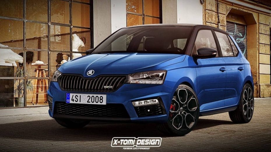 Probablemente no llegues a verlo en el mercado, pero un Skoda Fabia RS como estaría nada mal