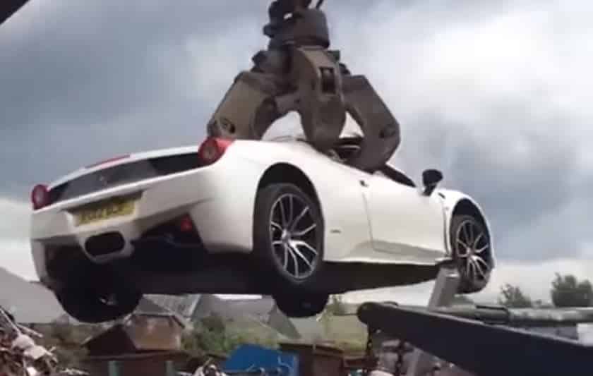 ¡Dolor! Este Ferrari 458 Spider confiscado acabó hecho pedazos tras una historia muy turbia…