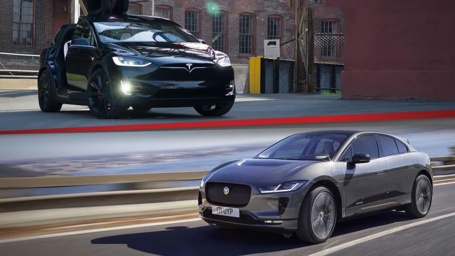 Comparación visual: Cara a cara el nuevo Jaguar I-Pace y el Tesla Model X