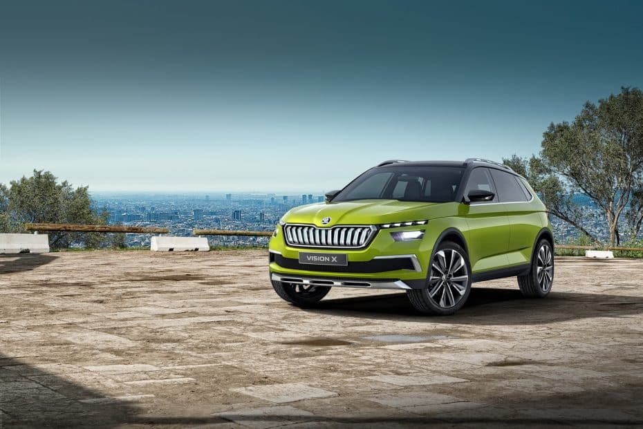 ¡Oficial! Škoda Vision X: El anticipo de un crossover urbano que usará GNC, gasolina y electricidad