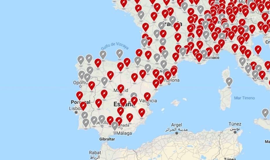 A finales de este año habrá 36 Supercargadores en España y más de 300 puntos de carga en destino