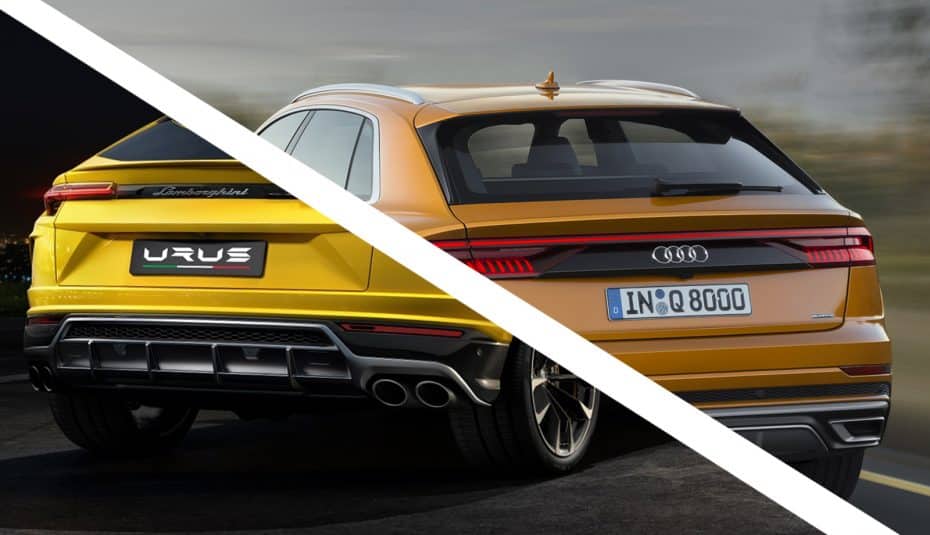 Comparativa visual: Juzga tú mismo cuánto se parecen el nuevo Audi Q8 y el Lamborghini Urus