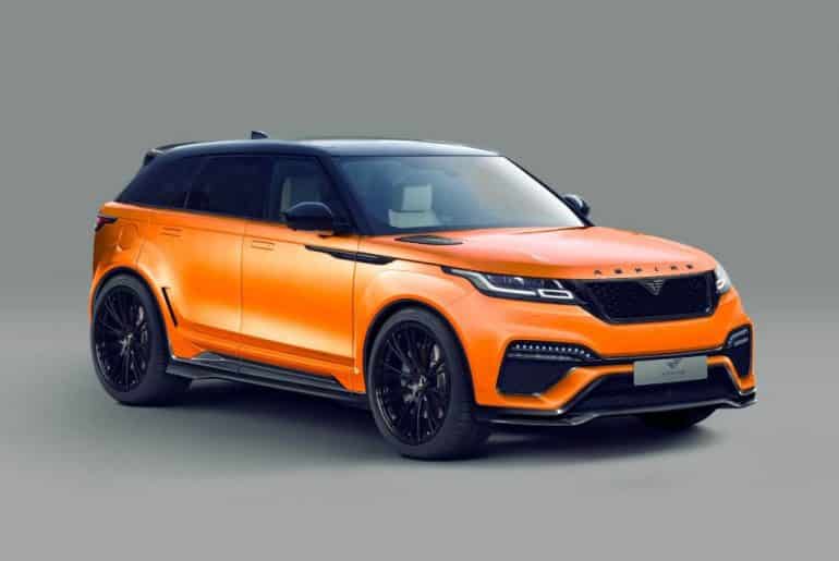 Sonido V8 y un kit aerodinámico ensanchado rico en fibra para el Range Rover Velar