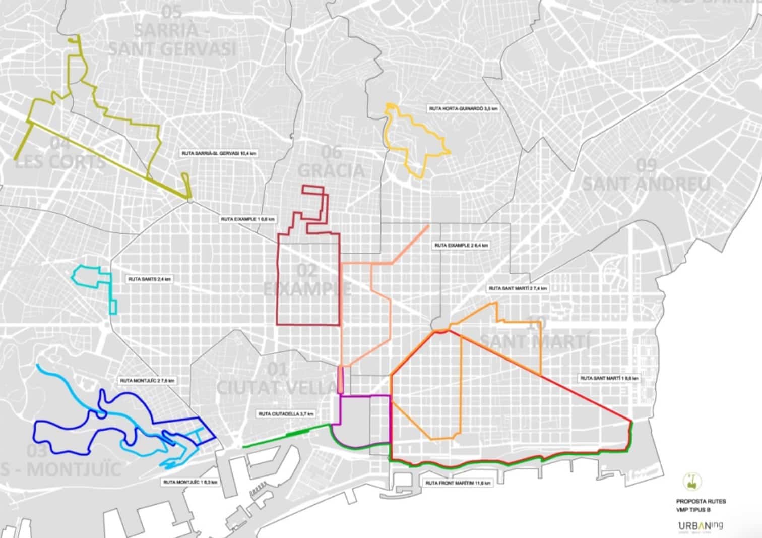 zonas donde circular en patinete en Barcelona