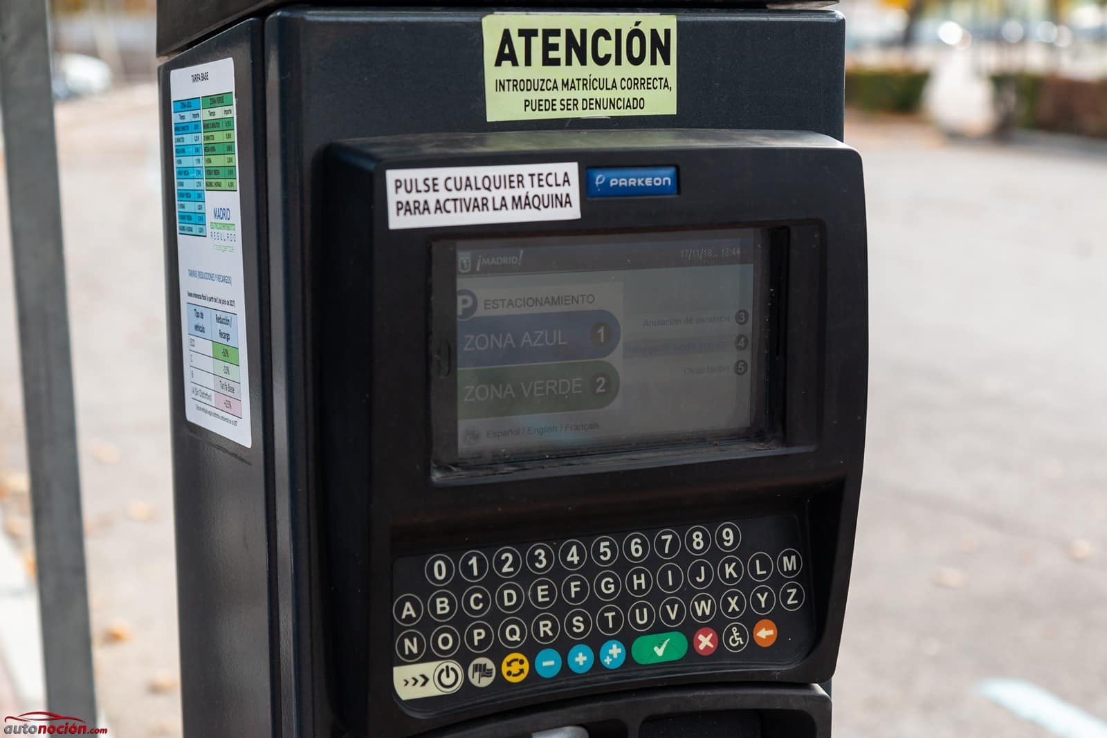 The dynamic rate of the SER arrives: more expensive parking meters