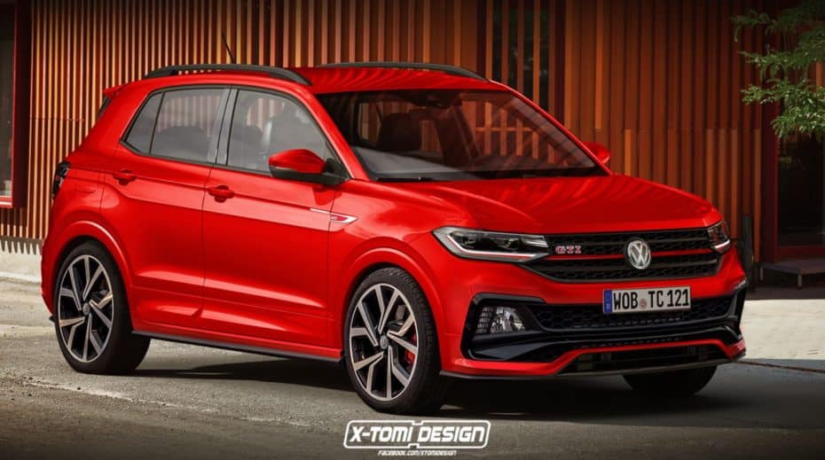 ¿Un Volkswagen T-Cross GTI?: No está en los planes oficiales pero así quedaría el modelo…