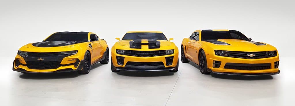 A subasta cuatro Camaro 'Bumblebee' de la saga Transformers