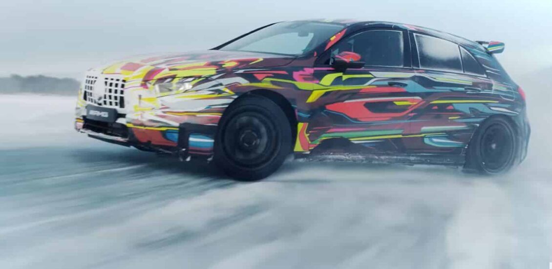 Hasta 416 CV y un modo drift para el Mercedes-AMG A 45 2019: Deléitate con el último vídeo-teaser