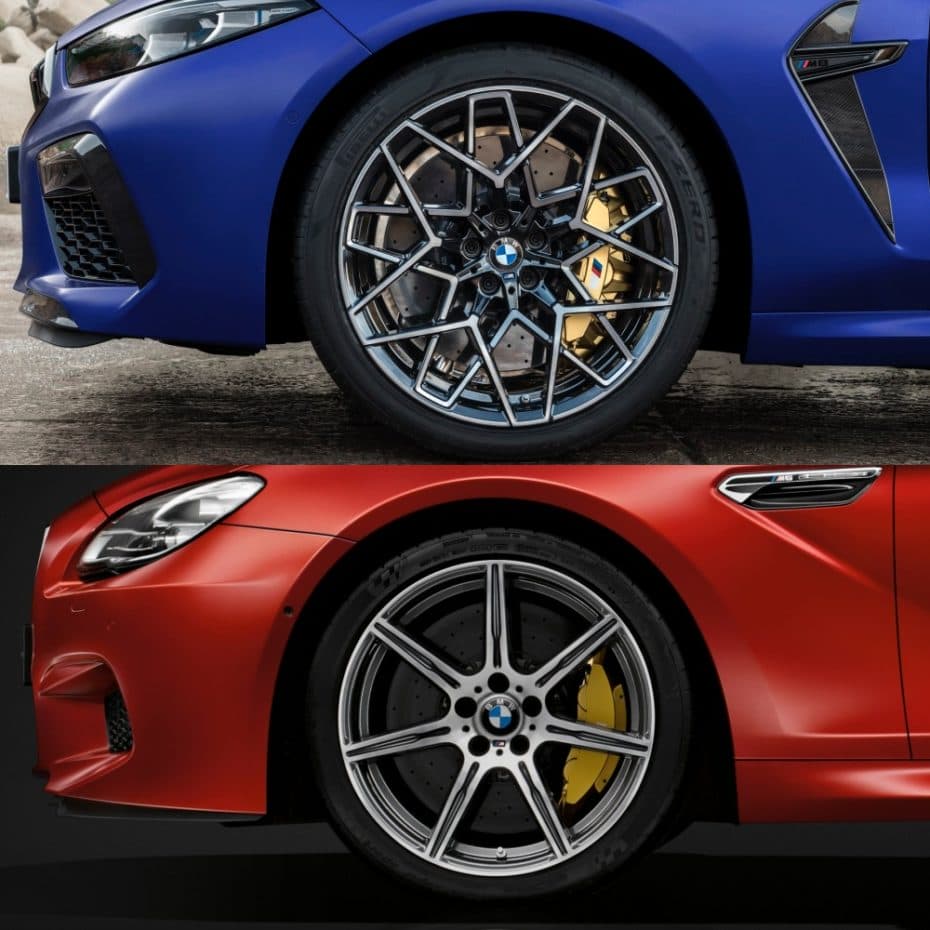 Comparación visual BMW M8 Competition vs. BMW M6 Competition Package