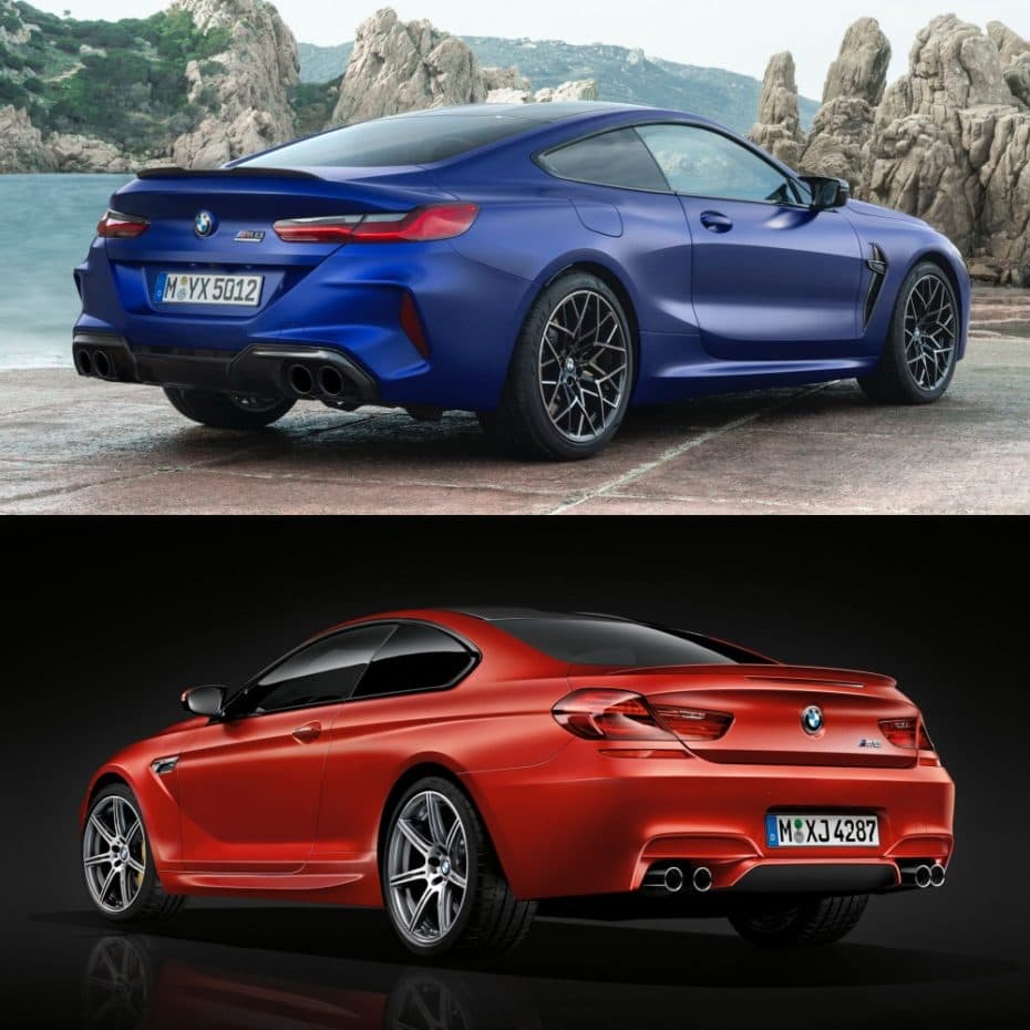 Comparación visual BMW M8 Competition vs. BMW M6 Competition Package
