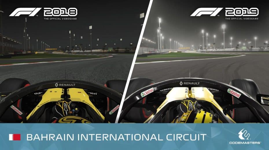 F1 2018 VS F1 2019: Así cambiarán los gráficos del videojuego