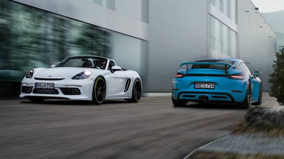 Los Porsche 718 Cayman y Boxster de cuatro cilindros, ahora más rápidos que la versión GT4