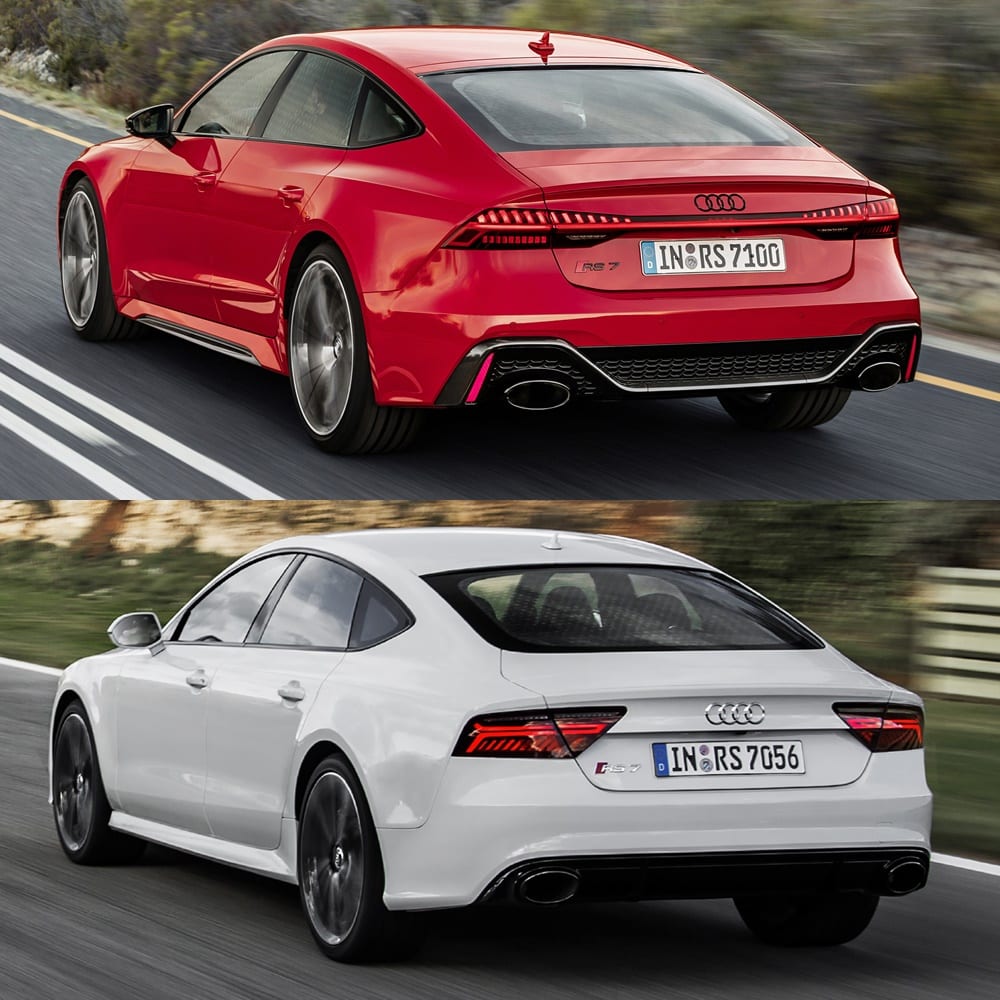 Comparación visual Audi RS 7 Sportback 2020 Juzga tú