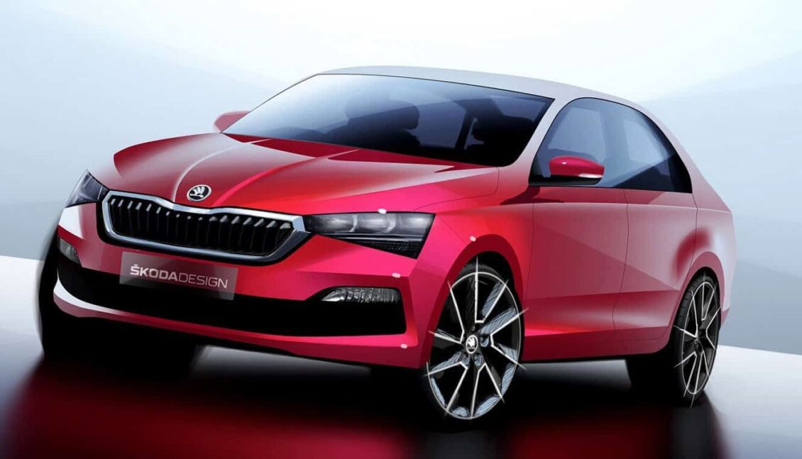 Škoda nos muestra la primera imagen del nuevo Rapid: Sólo para algunos mercados