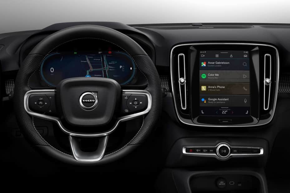 Así es el primer sistema de infoentretenimiento de Android que debutará en el Volvo XC40 Eléctrico