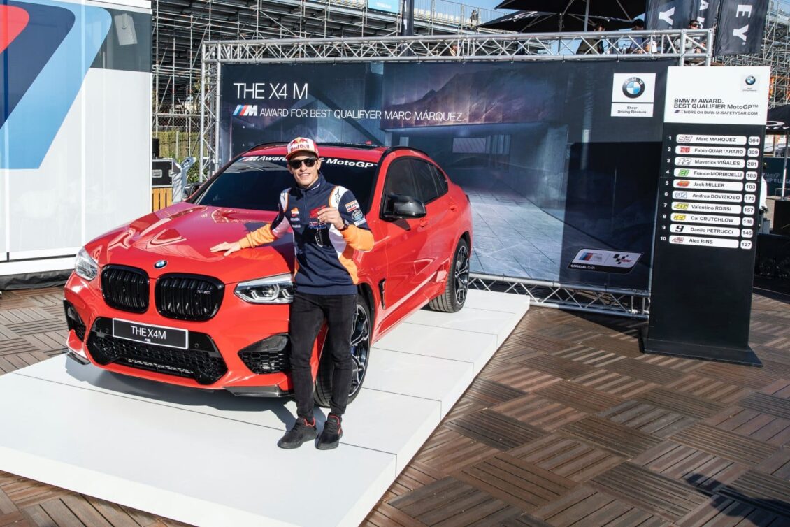 El nuevo juguete de Marc Márquez es un BMW X4 M Competition de 510 CV ¡Y van 7 victorias consecutivas!