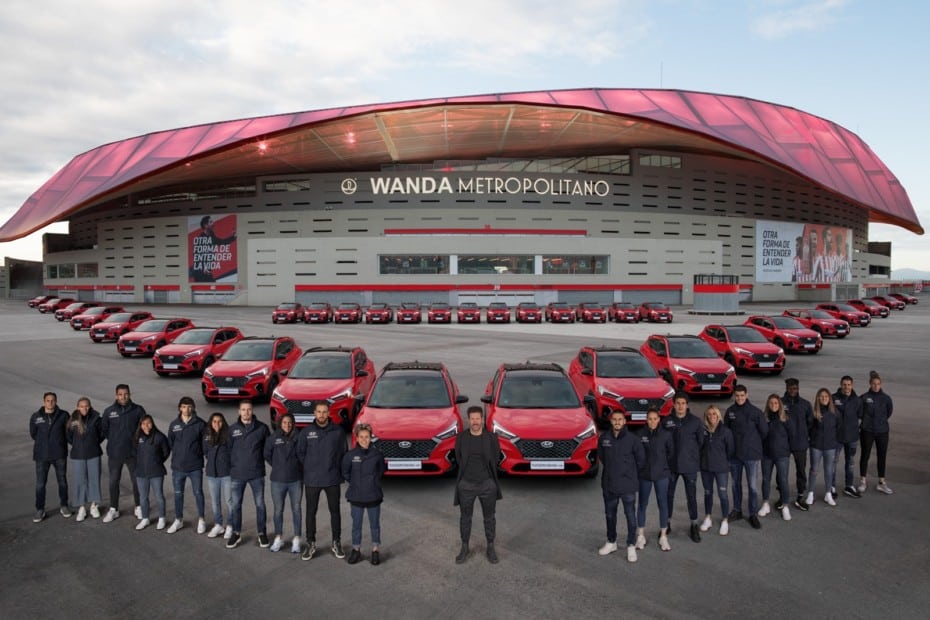 Los jugadores del Atlético de Madrid reciben sus nuevos coches: Hyundai Tucson para todos
