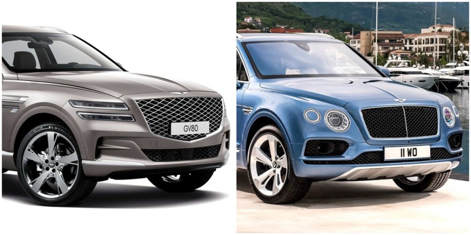 Parecidos razonables: Comparación visual Genesis GV80 vs. Bentley Bentayga