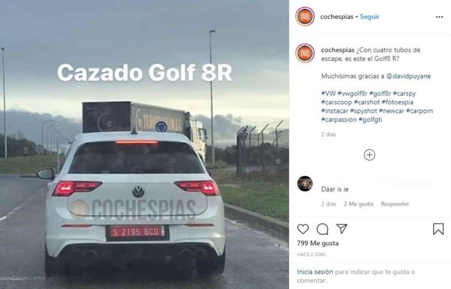 ¡Filtrado! El nuevo Volkswagen Golf R ya se ha dejado ver al descubierto