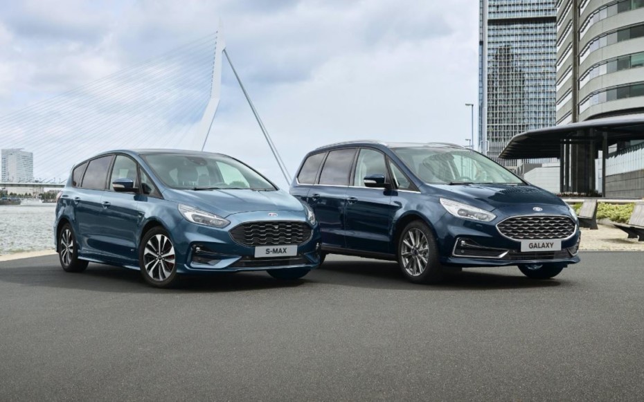 Los Ford S-Max y Galaxy recibirán mecánicas híbridas