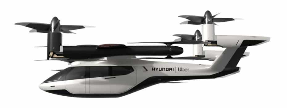 Hyundai y Uber conciben juntos un futuro con coches voladores compartidos como este