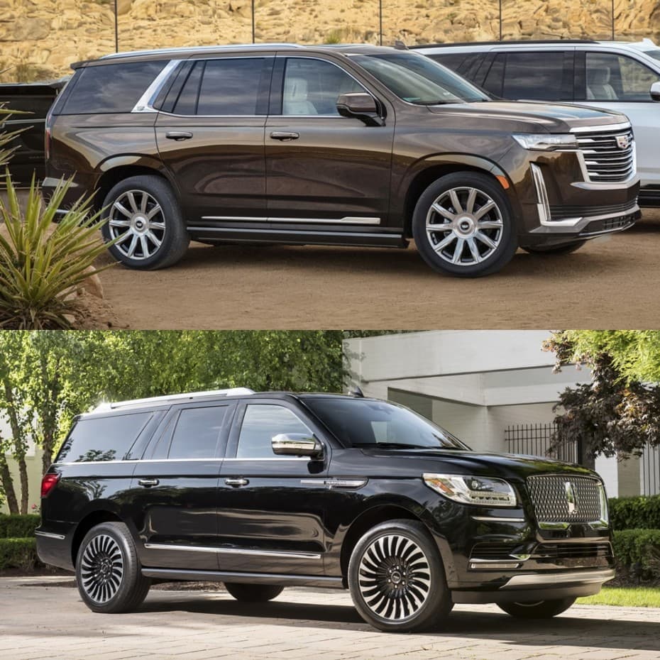 Comparativa visual Cadillac Escalade vs. Lincoln Navigator 2020